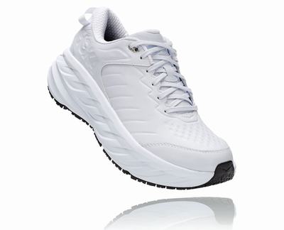 Hoka One One Men's Bondi Sr Road Running Shoes White (HO5142) Australia